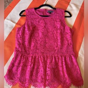 JCrew size 8 Tall Sleeveless Lace top